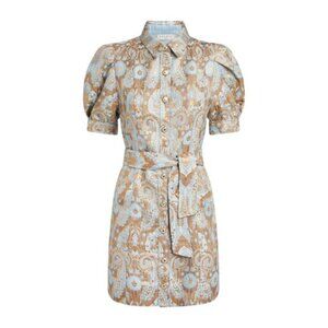 Sandro Orlan Metallic Jacquard Dress US10 EU42